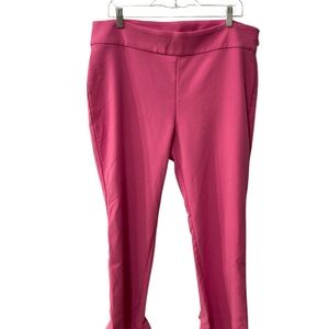 INC International Concepts ruffle Fuchsia Ankle Pants